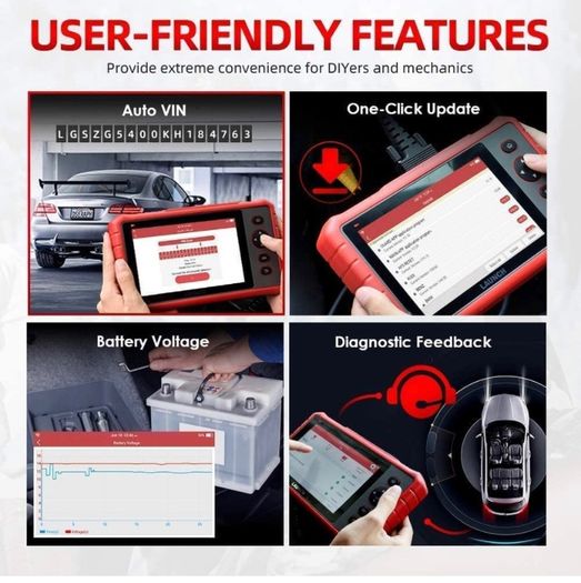 LAUNCH OBD2 Scanner CRP909X, OE-Level Full System Diagnostic Tool, 28+ Services, ABS Bleeding Injector Coding IMMO, Auto VIN, TPMS, 2-Year Free Update