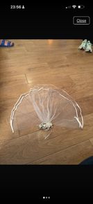 Communion veil with slide attachment