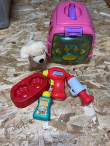 Puppy and carry case toy