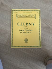 Czerny Op.849 Schitmer's library of musical classics piano book