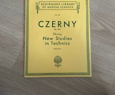 Czerny Op.849 Schitmer's library of musical classics piano book