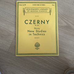 Czerny Op.849 Schitmer's library of musical classics piano book