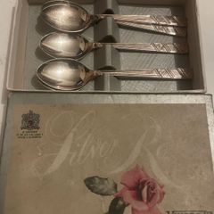 Antique six viners coffee spoons