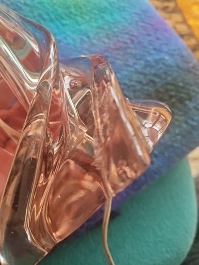 French Glass Table Lamp