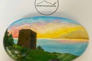 Hand painted Loch Urquhart Rock