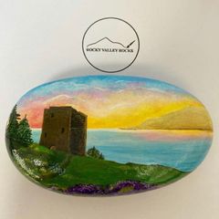 Hand painted Loch Urquhart Rock