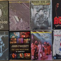 Lot of 8 x Music DVD's - Classic Rock, Metal, Etc EX+