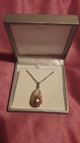 Pearl Drop Silver Necklace
