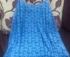 Zara lace vest top cornflour blue size M (12)