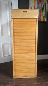Tambour door baker cabinets from Ormeau Road Bakery