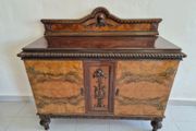 Antique Spanish Sideboard with Intricate Carvings