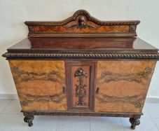 Antique Spanish Sideboard with Intricate Carvings