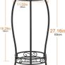 NEW SALE | 2 Tier Metal Plant Stands for Flower Pot, Tall Plant stand for Outdor Indoor Plant, Plant Pot Holder Plant Table for Garden Patio, 69x32cm, Black Image 2