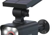 Solar Security Light Outdoor, Solar Motion Sensor Lights IP66 Waterproof, Solar Powered Wall Lights with Dummy Camera for Garden Fence Garage Pathway (FREE POSTAGE)