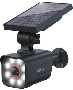 Solar Security Light Outdoor, Solar Motion Sensor Lights IP66 Waterproof, Solar Powered Wall Lights with Dummy Camera for Garden Fence Garage Pathway (FREE POSTAGE)
