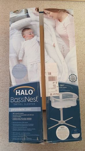 Halo Bassinet Swivel 360 Premier series over bed cot