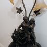Ornate Table Lamp with water feature. Image 3