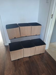6 Woven Storage Cubes compatible with ikea kallax
