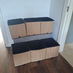 6 Woven Storage Cubes compatible with ikea kallax