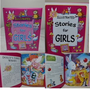 Illustrated Stories For Girls Hardback Story Book