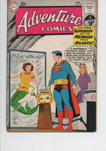 Adventure Comics #280  Superboy And The Mermaid From Atlantis 1961 Dc Silver Age Comic
