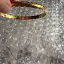 Gold/brass Monet bangle Image 3