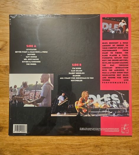IDLES "Live At Pinkpop 20th June 2026" Sealed Vinyl Album