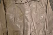 Zara faux leather bomber jacket