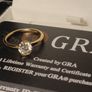 Gold Plated Sterling Silver Bezel set Moissanite Solitaire Ring Image 10