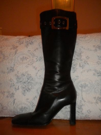 MARIO PROLOFUA black leather boots