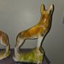 1930's pair of chalk Alsatians Image 5