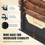 1.3m Outdoor Firewood Rack with Cover, 132 cm x 36 cm x 117 cm, Heavy Duty Firewood Holder & 600D Oxford Waterproof Cover for Fireplace Image 3
