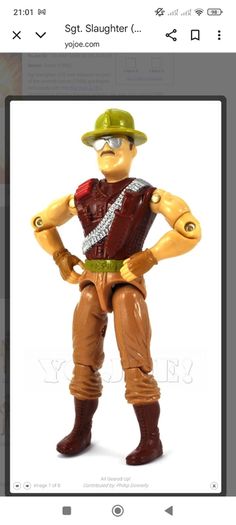 GI JOE Sgt Slaughter, Warthog driver