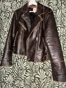 faux leather jacket