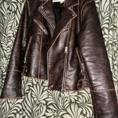 faux leather jacket