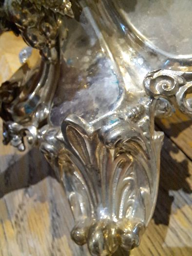 Antique Victorian Edwardian Silver Plated Grapevine Centrepiece