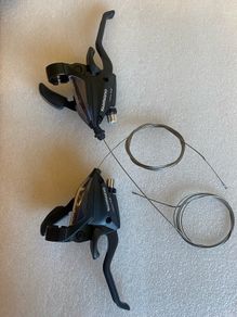 100% Brand-New 2 Pcs Original Genuine Shimano ST-EF 500  3/7 shifters and brakes with cables bike\bicycle parts and accessories!