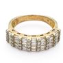 Signed Elanza Sterling Silver Cubic Zirconia Ring Image 2
