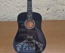 Johnny Cash Miniature Guitar Display