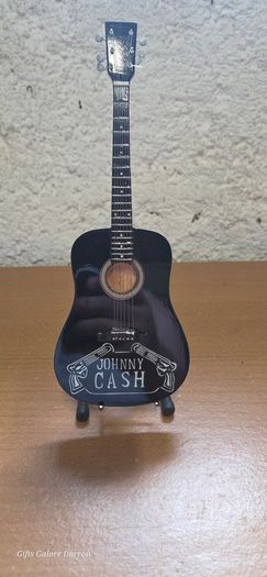 Johnny Cash Miniature Guitar Display