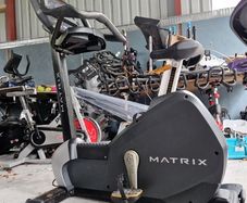 Matrix recumbent bike has Netflix YouTube etc