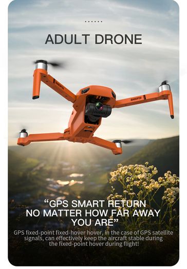 8K Orange Bag 32G 3B XKJ GPS Drone 8K HD Camera 2-Axis Gimbal Professional Anti-Shake Aerial Photography Brushless Obstacle Avoidance Quadcopter Toys