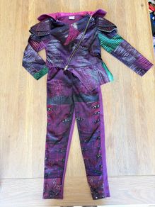 Girls Disney Descendants Mal fancy dress costume