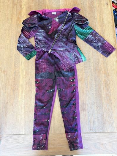 Girls Disney Descendants Mal fancy dress costume