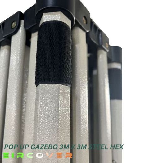Market Grade  Pop Up Gazebo Steel 40mm Hex 3m x 3m