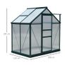 Polycarbonate 6.2 ft W x 4.3 ft Greenhouse Image 3