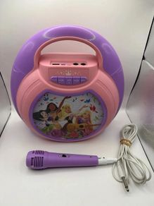 Disney Princess Karaoke machine and mic works via Bluetooth