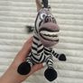 2004 Madagascar Marty Zebra Plush approx. 20 cm. Neck/Head is too loose (Falling down left or right) Used Please see photos Image 4