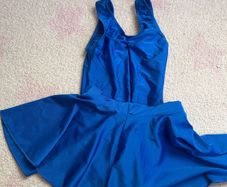 7-8y gymnastics leotard & skirt
