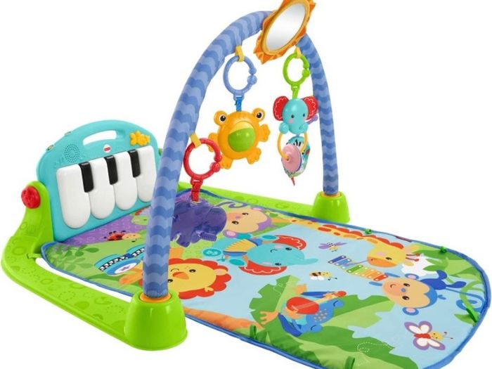 Kick & Play Piano Baby Gym, activity mat with removeable musical piano and moveable toys for infants (FREE POSTAGE)